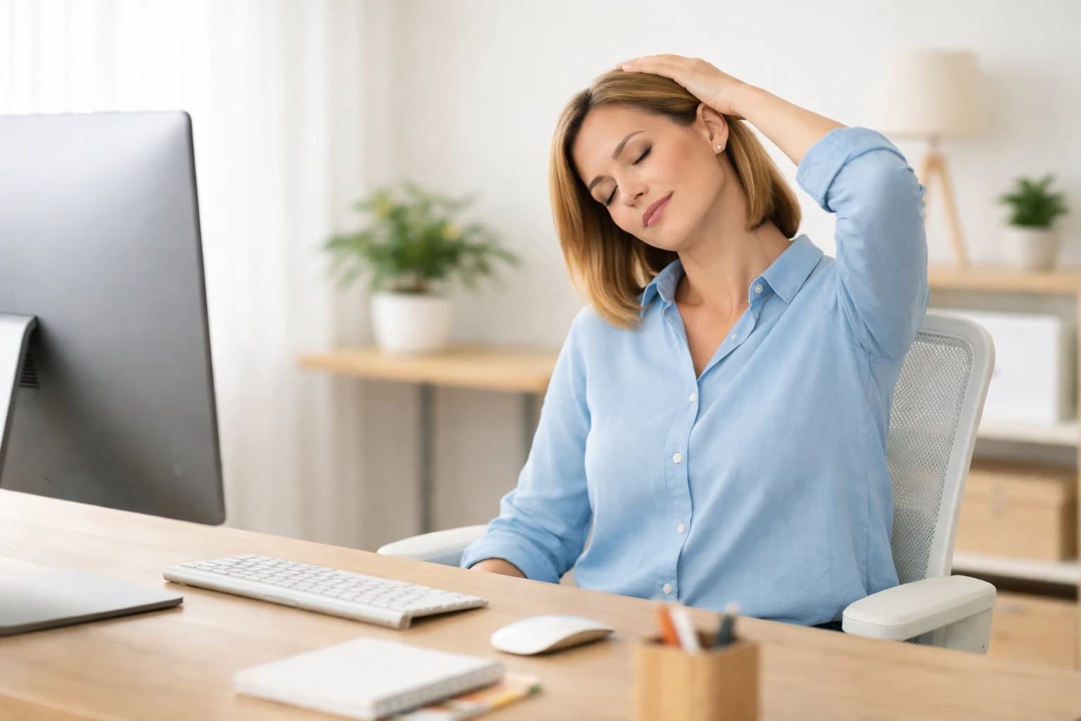 How to Fix Neck Pain from Desk Work - Exercises & Stretches